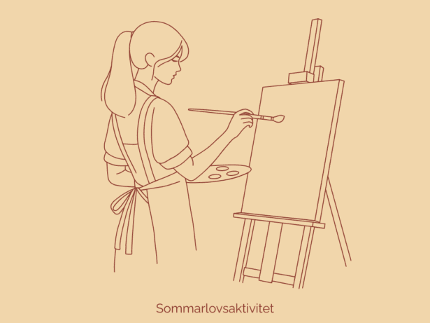 Konstworkshop på mötesplatsen Nybro Ung
